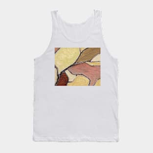 Rose Lemon Wine Red Abstract Art Tank Top